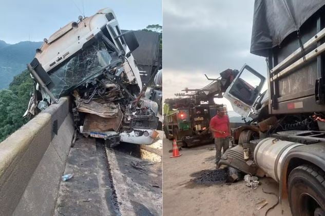 Engavetamento na Anchieta deixa motorista morto na madrugada desta quarta-feira