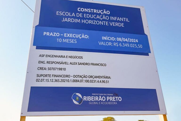 Educação inicia a construção de escola infantil no bairro Jardim Novo Horizonte