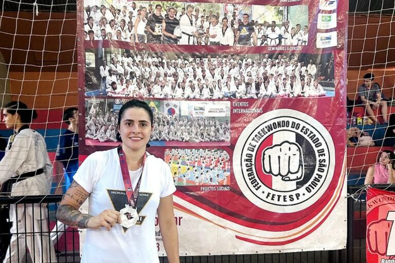Atleta de Ribeirão Preto Conquista Medalha de Prata no Campeonato Paulista de Taekwondo