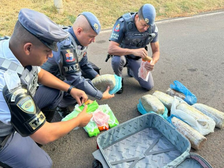 Mulher é presa por tráfico de drogas com mais de 16 quilos de entorpecentes no interior de SP