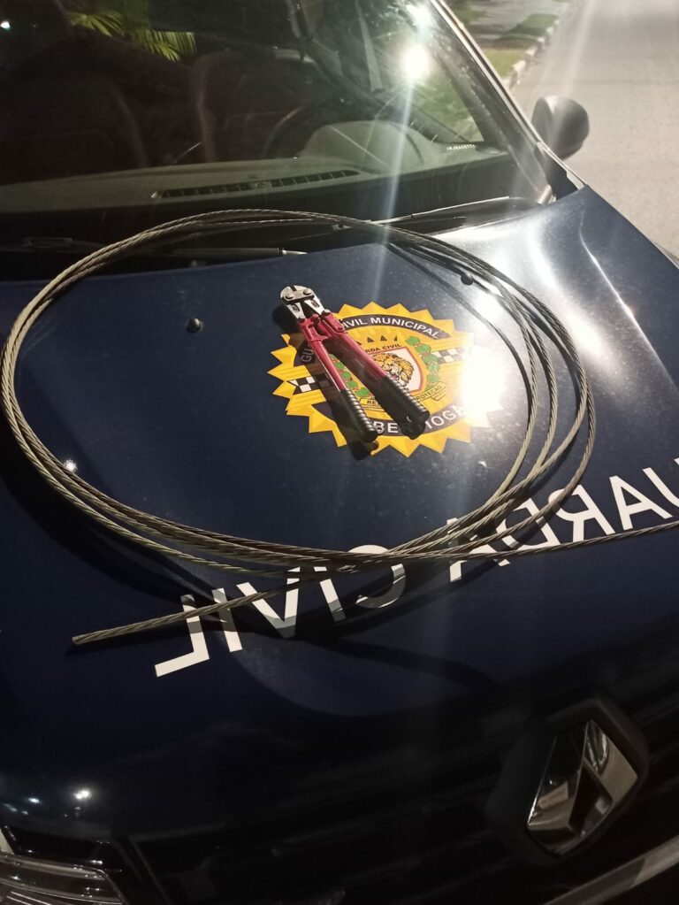 Homem é preso após furtar cabos de iluminação pública em Bertioga