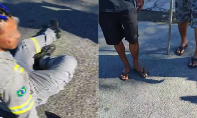 Trabalhadores de companhia de energia são agredidos com pedaços de madeira por corte de luz em São Vicente; VÍDEO