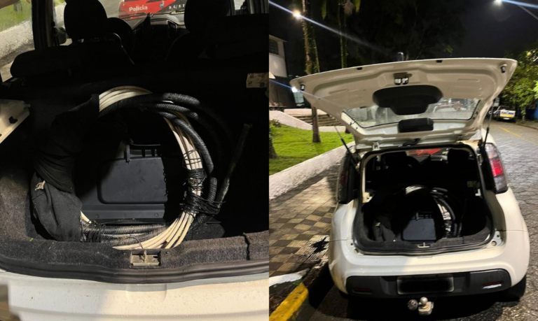 ‘De novo!’: Grupo é preso por furto de fios de cobre em Cubatão