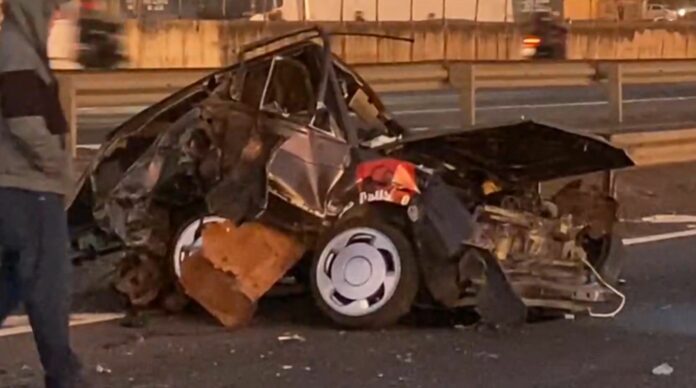 O acidente foi no KM 105 da rodovia Anhanguera, em Sumaré, sentido interior.
