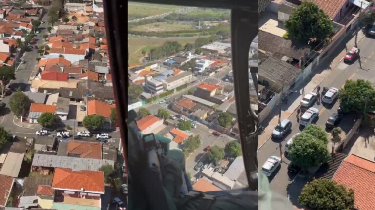 PM usa helicóptero e prende dupla que fez mulher refém