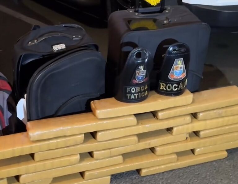 PM apreende 30 quilos de maconha que vinham do Paraguai