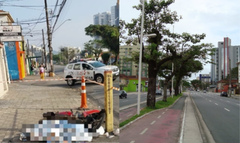 Idoso é atropelado e morre em avenida de Santos