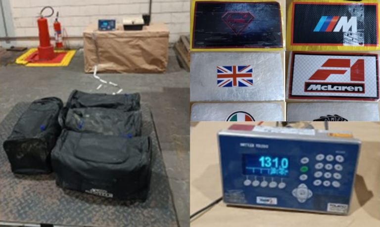 Mais de 120 quilos de cocaína com destino à África do Sul são apreendidos em Guarujá