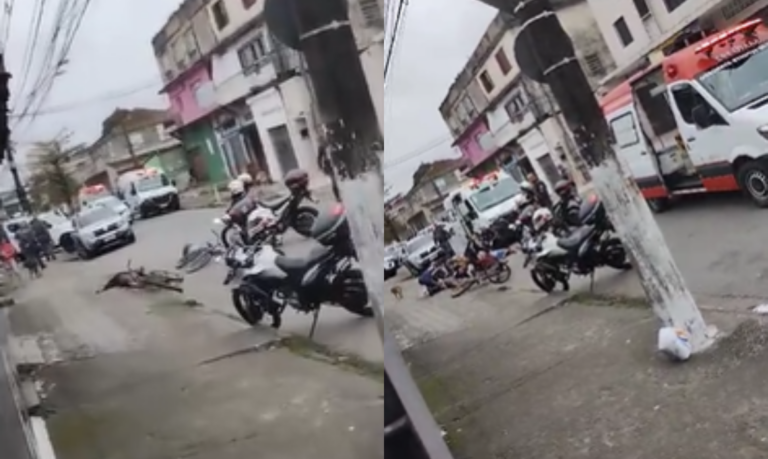 Dupla é baleada após desrespeitar ordem de parada da PM em São Vicente