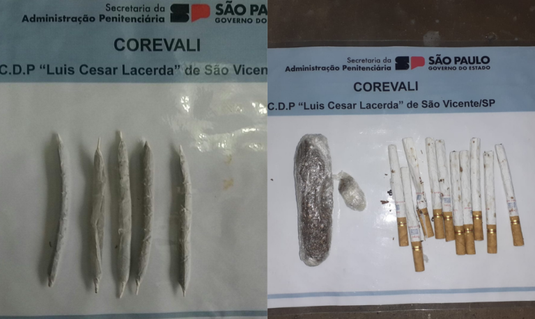 Duas mulheres são flagradas tentando entrar com drogas em CDP de São Vicente