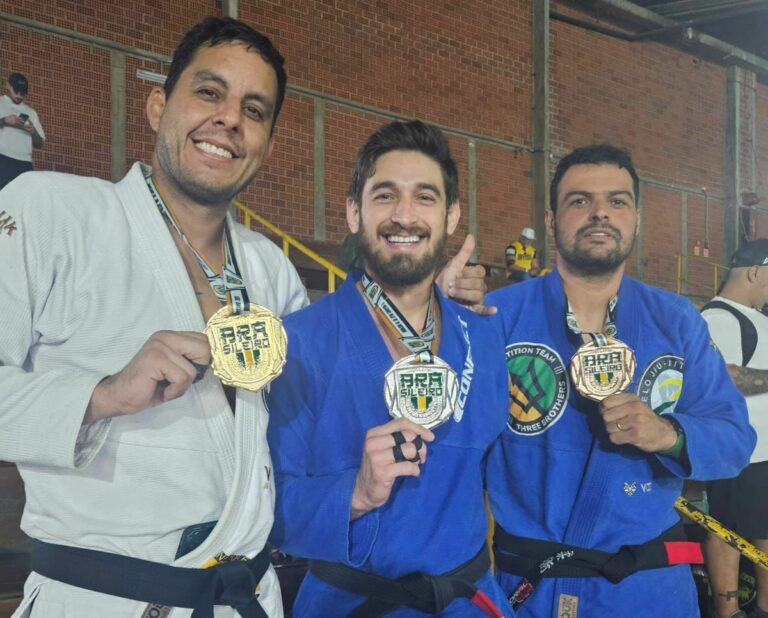 Atletas de Araçatuba conquistam três medalhas no Campeonato Brasileiro Jiu Jitsu