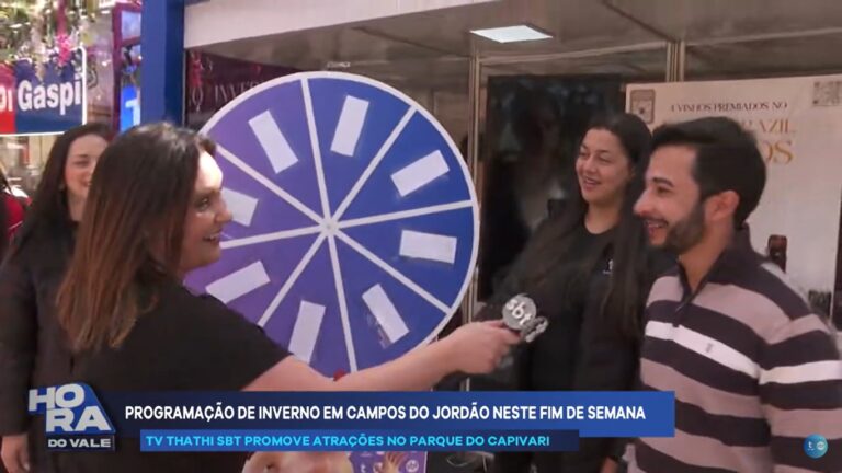 Estúdio de Inverno Thathi SBT sorteia prêmios para visitantes