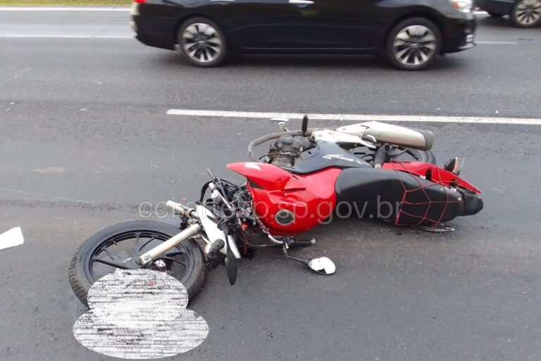 Helicóptero da PM resgata vítima de acidente na Rodovia dos Bandeirantes em Jundiaí