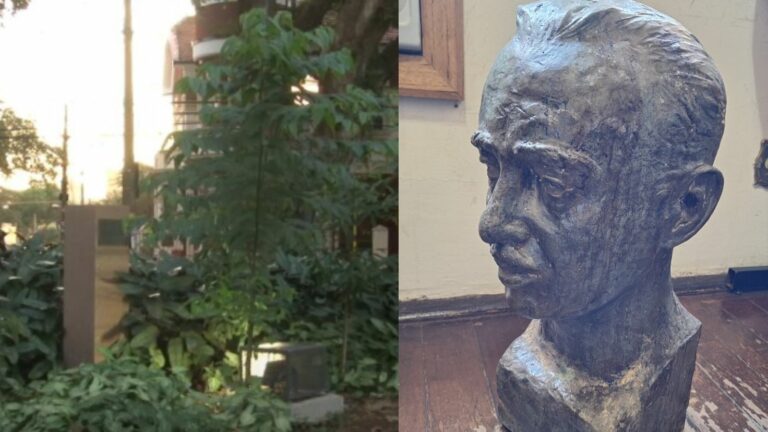 Escultura de Camilo de Mattos é encontrada após ação da GCM