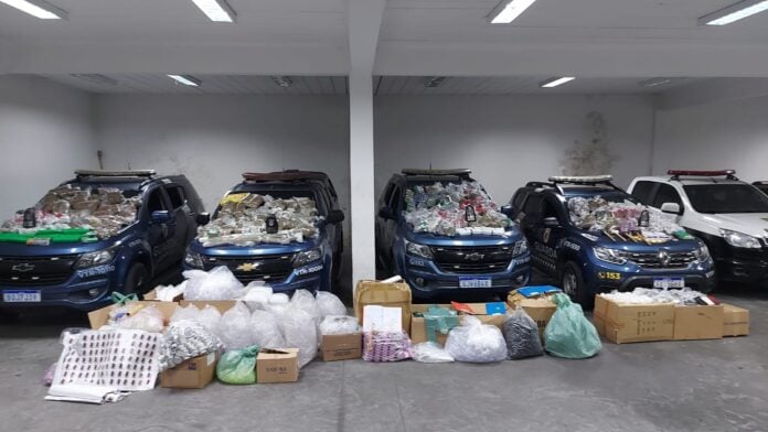 GM apreende 100 KG de drogas e desmonta armazém do tráfico