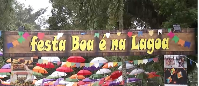 Confira como foi a quermesse na Lagoa da Saudade, em Santos