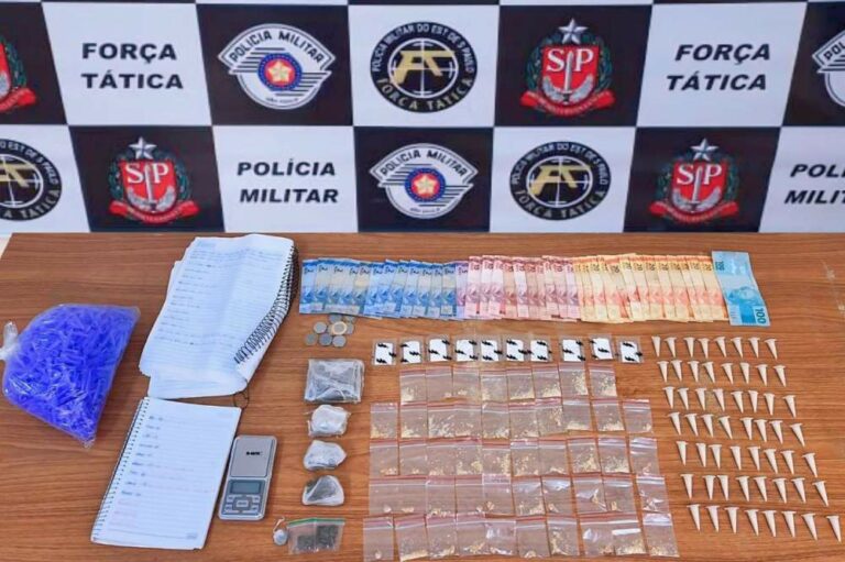 Jovem é preso por tráfico de drogas no bairro Jardim Universo em Araçatuba