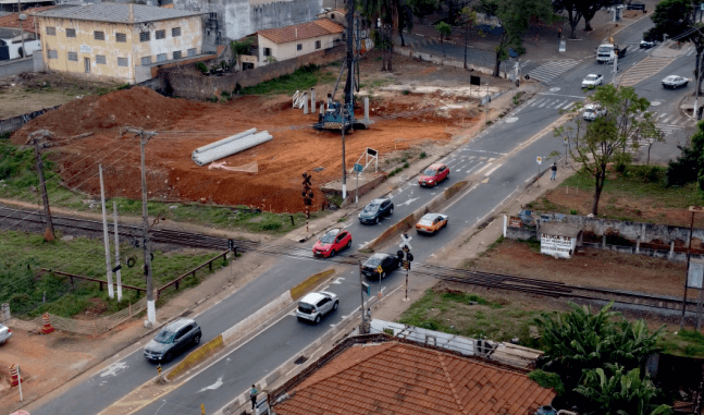 Obras viaduto vila real hortolândia bloqueio avenida