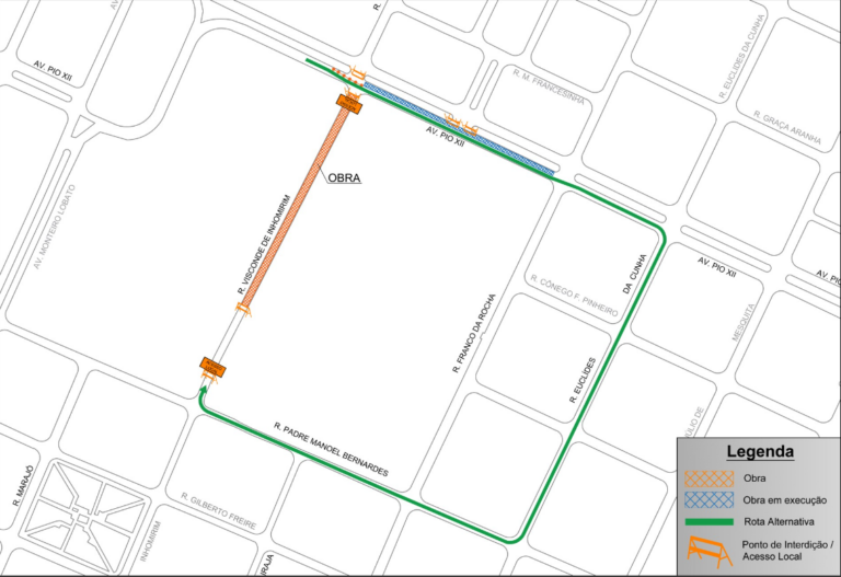 Prefeitura anuncia a interdição total da rua Visconde de Inhomirim; confira a rota alternativa