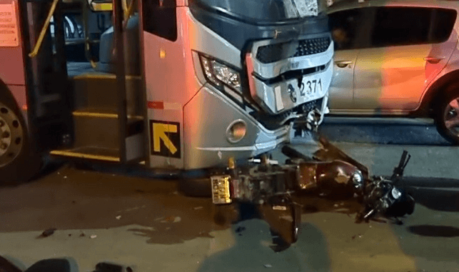 Acidente Satélite Íris Moto Ônibus