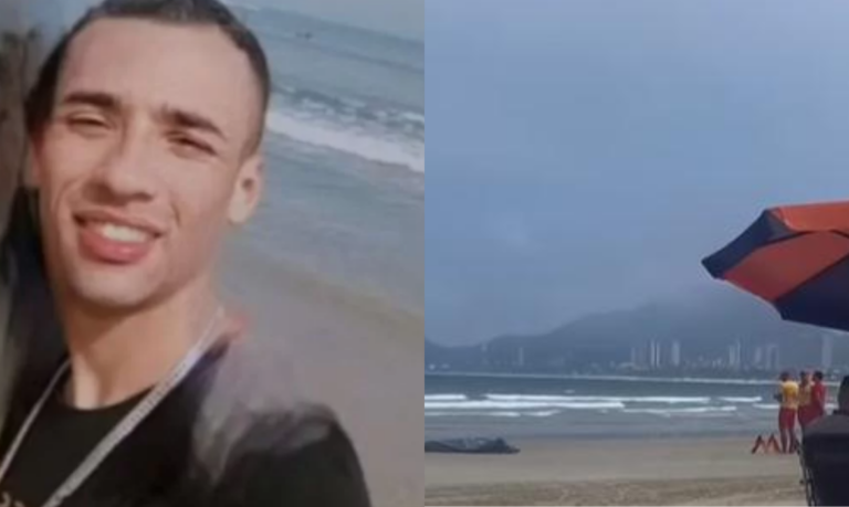 Corpo encontrado em Guarujá é de turista que ajudou a salvar namorada antes de desaparecer no mar