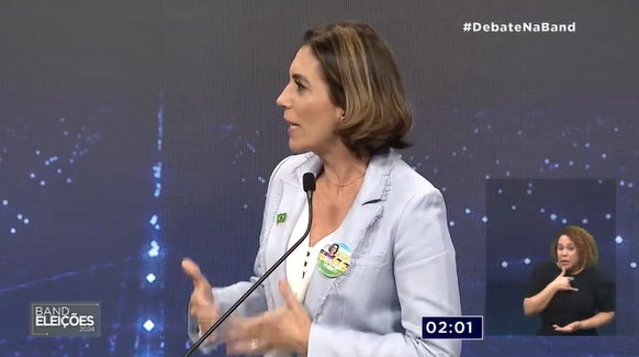 Veja resposta de Rosana Valle sobre o tema ‘saúde’ no 1º debate dos candidatos à prefeitura de Santos