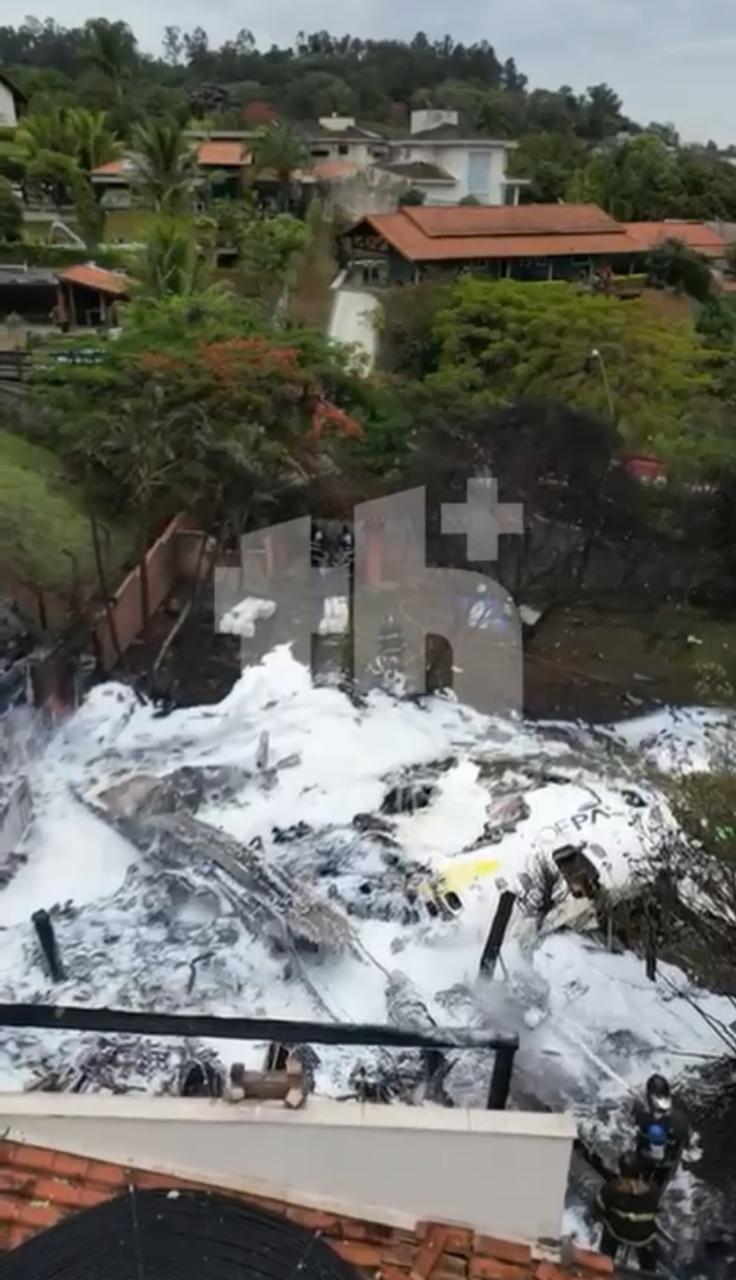 Imagens exclusivas do acidente com o voo 2283 em Vinhedo