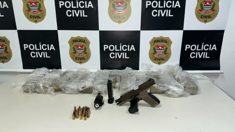 Polícia apreende arma e drogas em fundo falso de carro