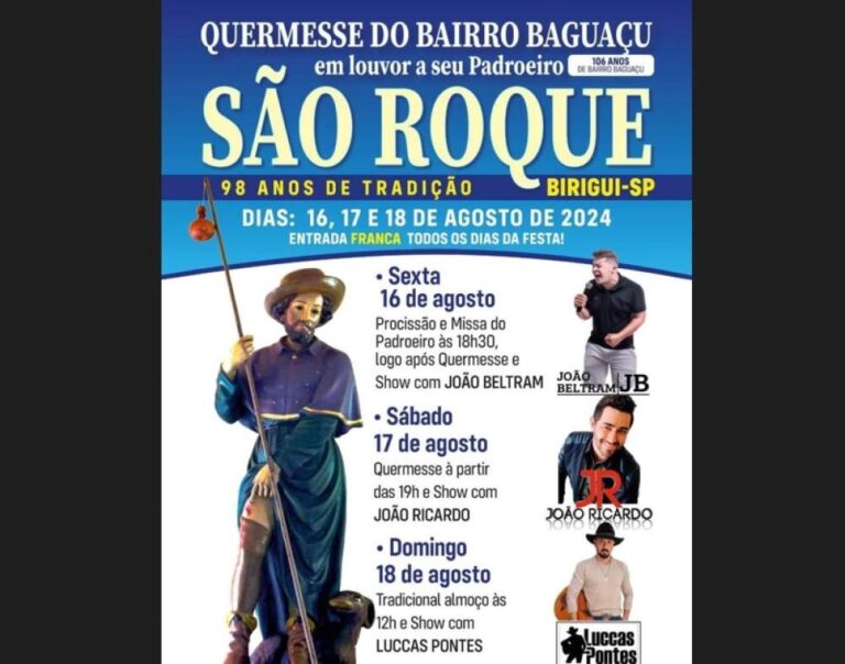 Comunidade São Roque inicia tradicional quermesse nesta sexta-feira em Birigui