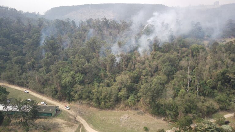 Incêndio em Joaquim Egídio é controlado pelos bombeiros