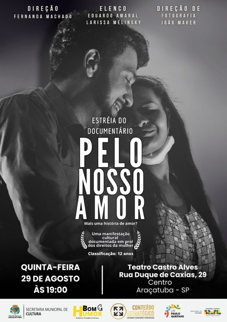 AGOSTO LILÁS: Última apresentação de “Pelo Nosso Amor” acontece no Teatro Castro Alves