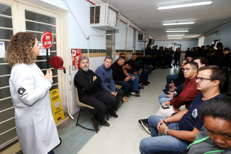 Guarda Municipal Campanha doação sangue hemocentro
