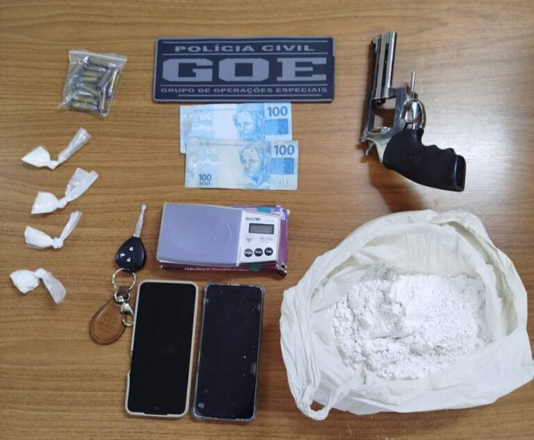 Homem é preso em Araçatuba por tráfico de drogas e posse de arma de Fogo