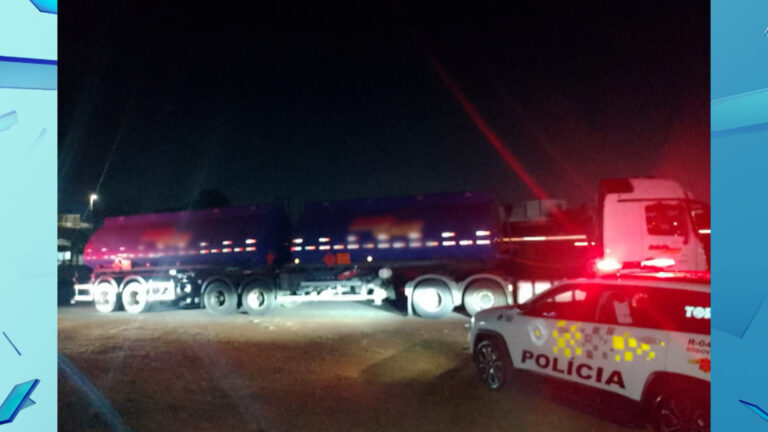 Criminosos armados são presos por roubo de caminhão transportando combustível