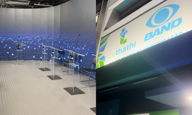 Thathi Cidade mostra os preparativos para o 1º debate dos candidatos à prefeitura de Santos e a expectativa do público; Confira!