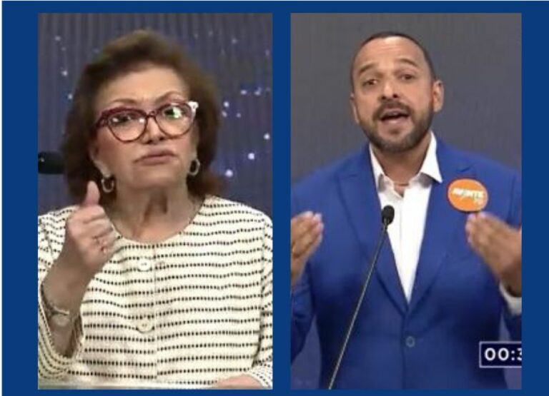 Confira o resumo do 1º debate entre os candidatos à prefeitura de Santos (Nando Pinheiro e Telma de Souza)