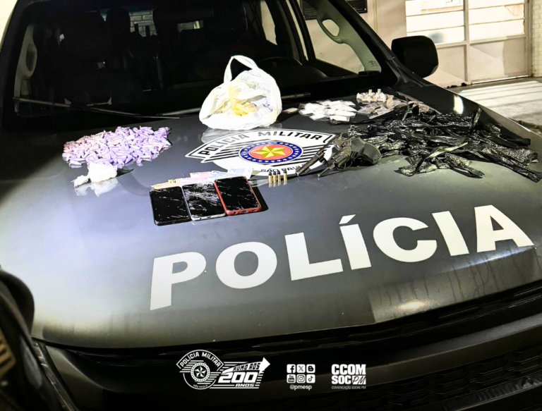 Três são presos com drogas e dois revólveres em Guaratinguetá