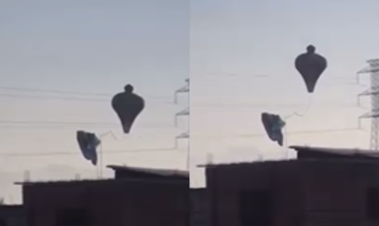 Balão cai em rede de energia de 13 mil volts em Bertioga; Veja o vídeo