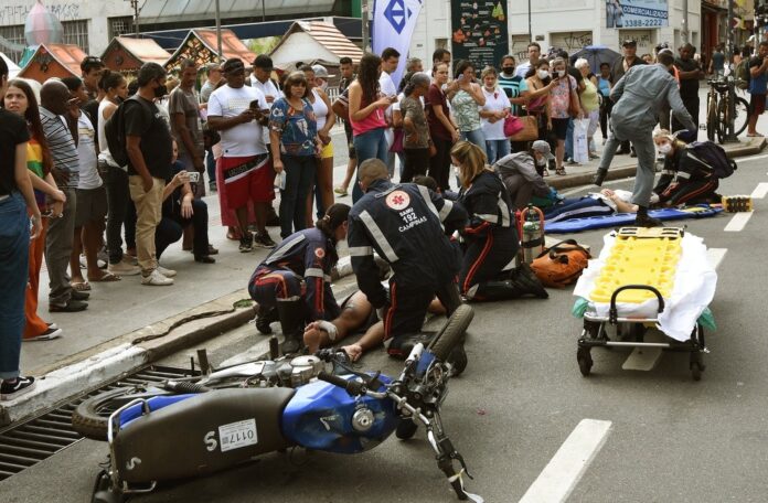 Simulado na Arautos da Paz alerta sobre riscos de imprudência no trânsito