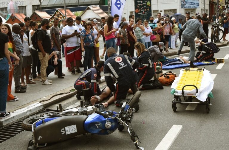 Simulado na Arautos da Paz alerta sobre riscos de imprudência no trânsito
