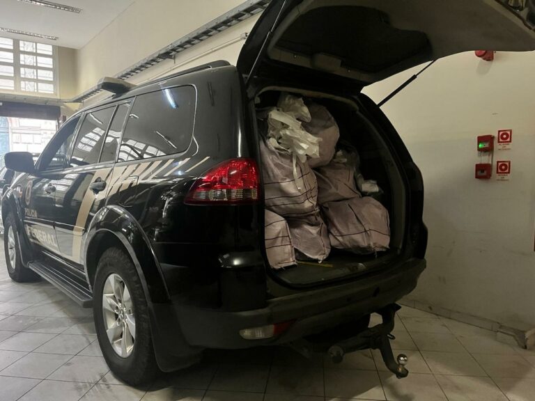 PF destrói cerca de uma tonelada de drogas apreendidas no Porto de Santos