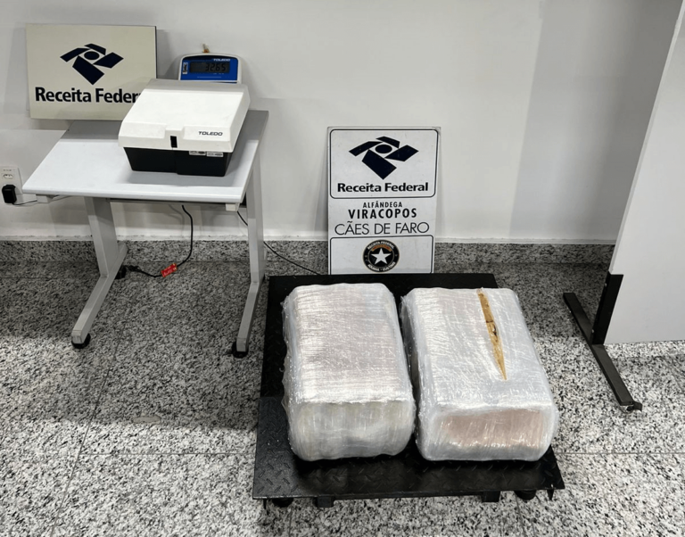Receita Federal apreende malas com 65 quilos de maconha em Viracopos