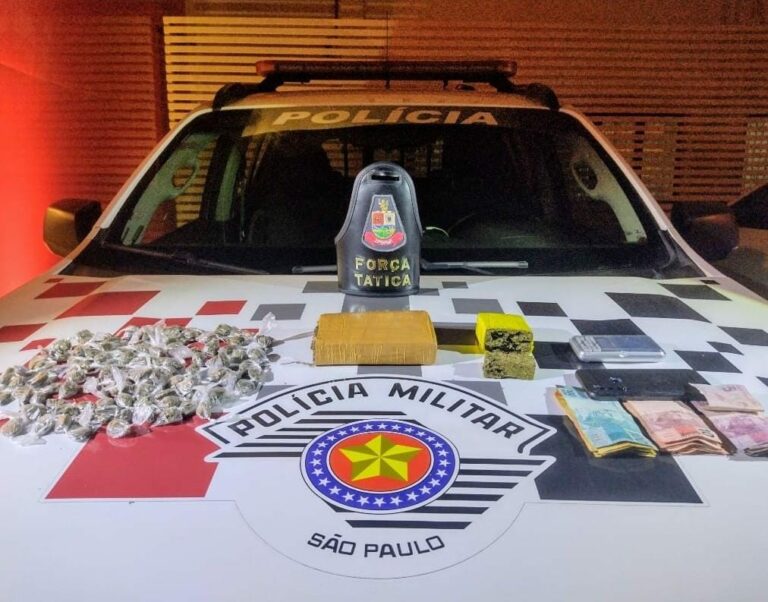 Mãe e filho são presos por tráfico de drogas em Lorena