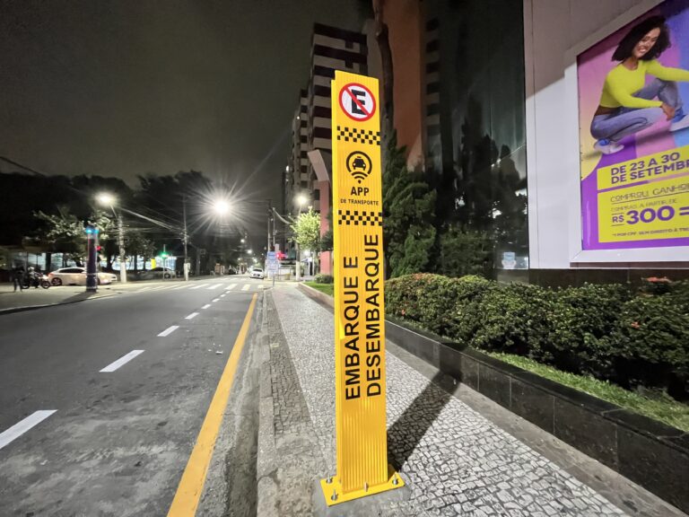 NOVIDADE! São Vicente inicia implantação de pontos de parada para motoristas de aplicativo