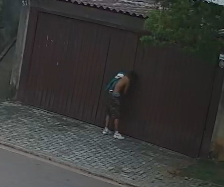Homem é flagrado invadindo casa e fugindo com carro da garagem; veja vídeo