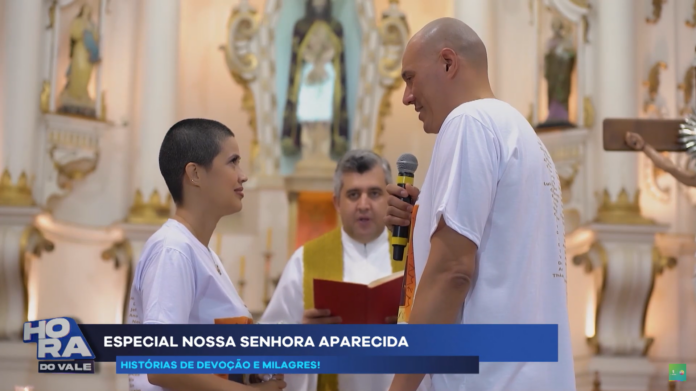 Casamento é celebrado após romaria à Basílica de Aparecida