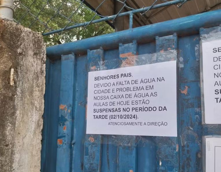 Escola suspende aulas em Birigui por falta de água após rompimento de adutora