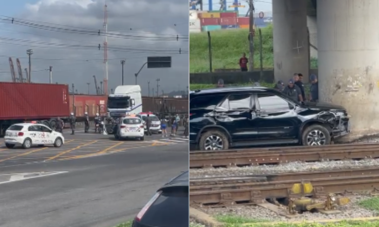 Menor é apreendido após intensa perseguição e troca de tiros com a PM em cidade do litoral de SP;VÍDEO