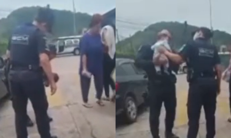 GCM de Guarujá salva bebê engasgado com leite materno; VÍDEO