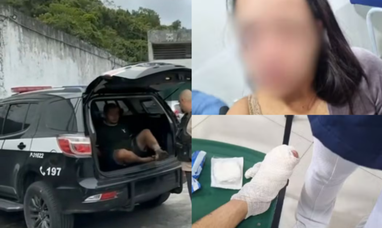 Homem é preso após tentar matar ex e tortura-la com lâmina de barbear em Guarujá